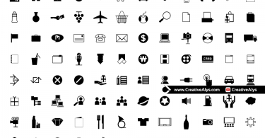 96-flat-vector-web-app-icons