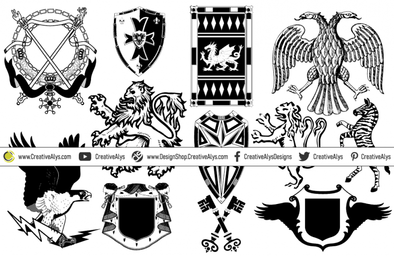 heraldic-symbols-for-logo-design