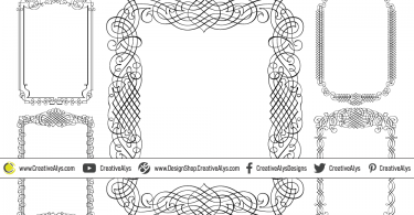 5-Calligraphic-Vector-Frames