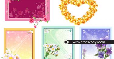 5-beautiful-vector-flower-frames