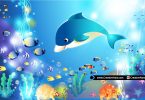 Cute-Dolphin-Underwater-Vector-Illustration