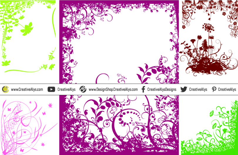 floral-frames-design-elements