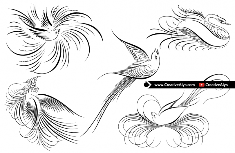 creative-birds-calligraphy