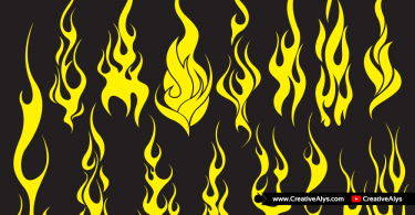 Vector-Flames-for-logo-design