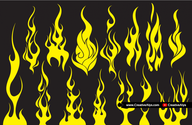 Vector-Flames-for-logo-design