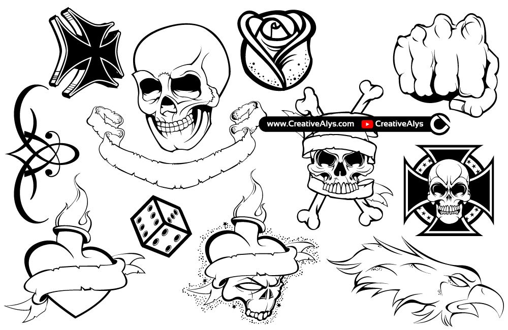 Freehand Outline Ink Hand Drawn Picture Logo Sketch In Art Doodle Retro  Style Pen On Paper. Close Up Top View With Space For Text,clean Diner Steel  Tool Ware Object Set Isolated Royalty