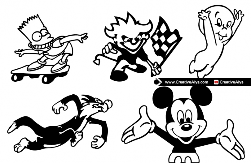 Cartoon-Characters-Mascots