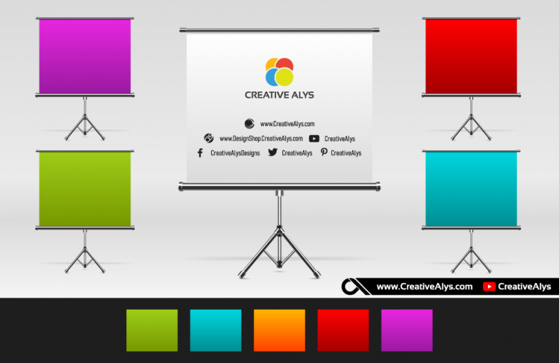 Multi-color-logo-presentation-mockup