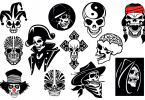 skull-vector-collection