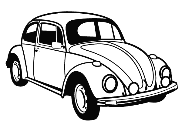 VW Beetle Vector