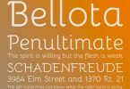 bellota creative font