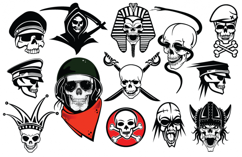 skull-vector-pack