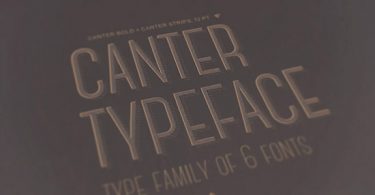 canter font