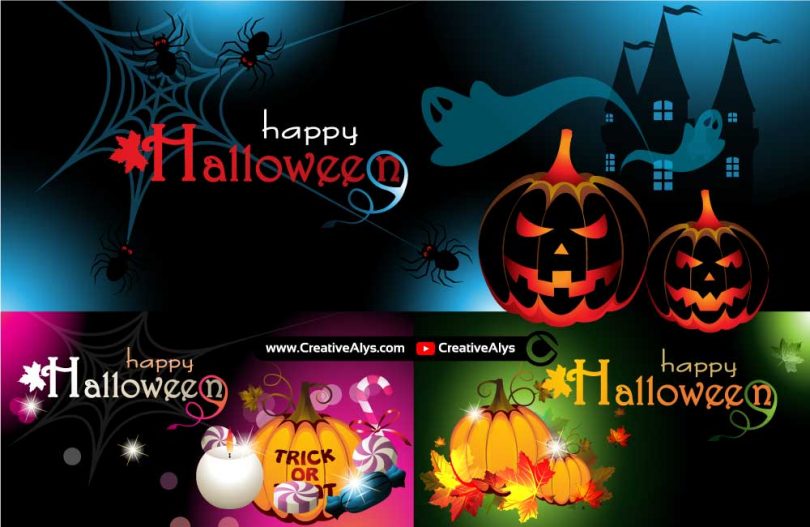 Halloween-Vector-Banners