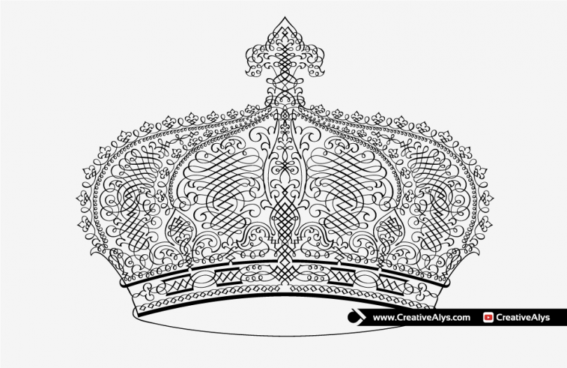 Vector-Calligraphic-Crown