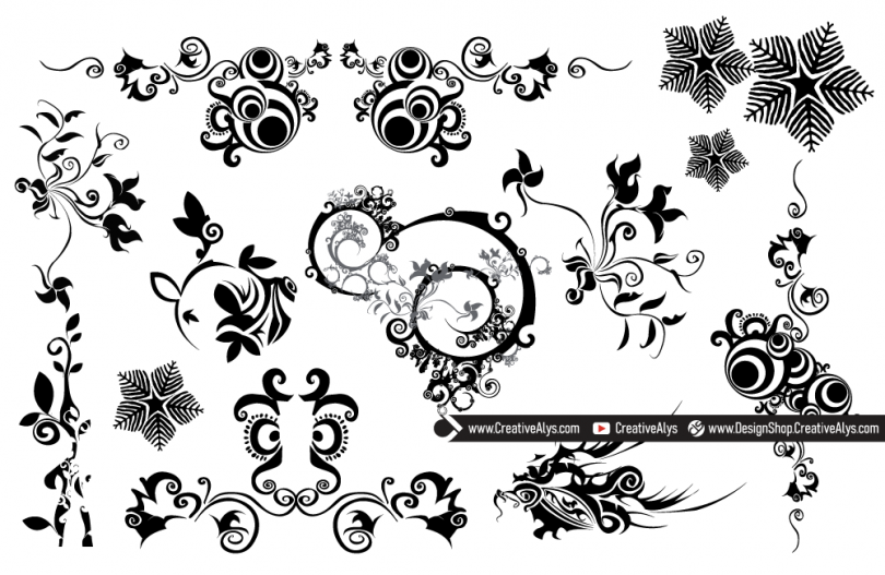 Beautiful-Vector-Swirls-Florals