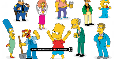 Simpsons Vector Characters
