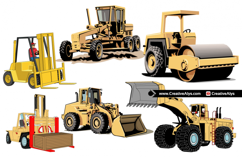 heavy-enginery-vehicles-vector-pack
