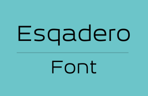 Esqadero Font