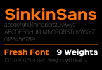 SinkinSans-Fresh-Font