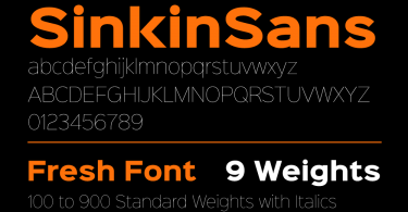 SinkinSans-Fresh-Font