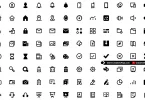 Flat UI vector icons