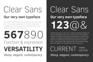 Clear Sans Free Typeface