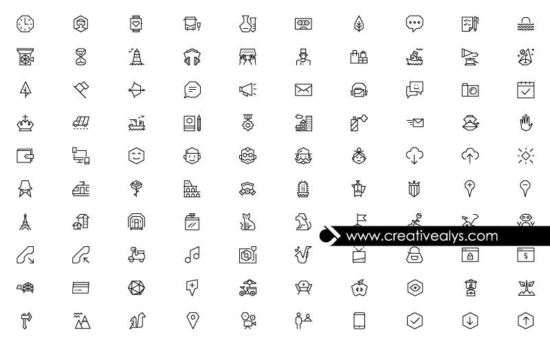 100-Line-Icons