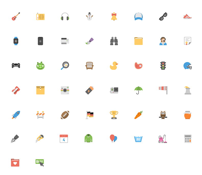 50-Free-Flat-Icon-Pack