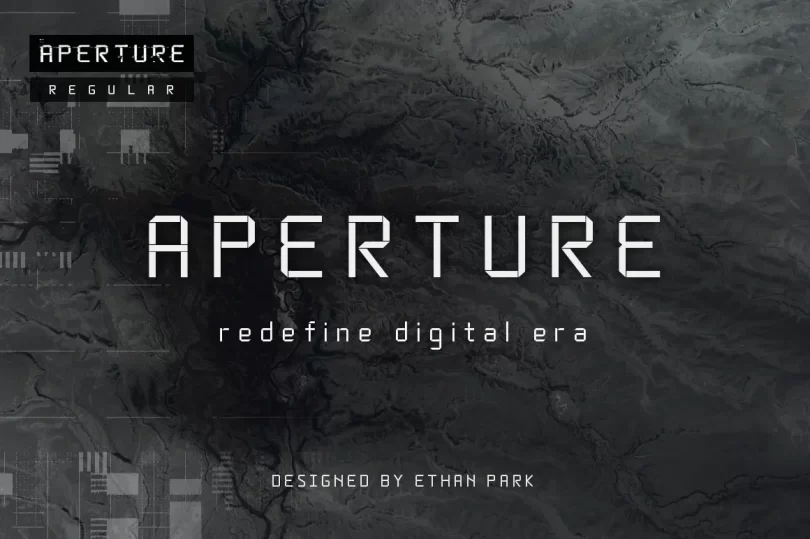 aperture-digital-typeface