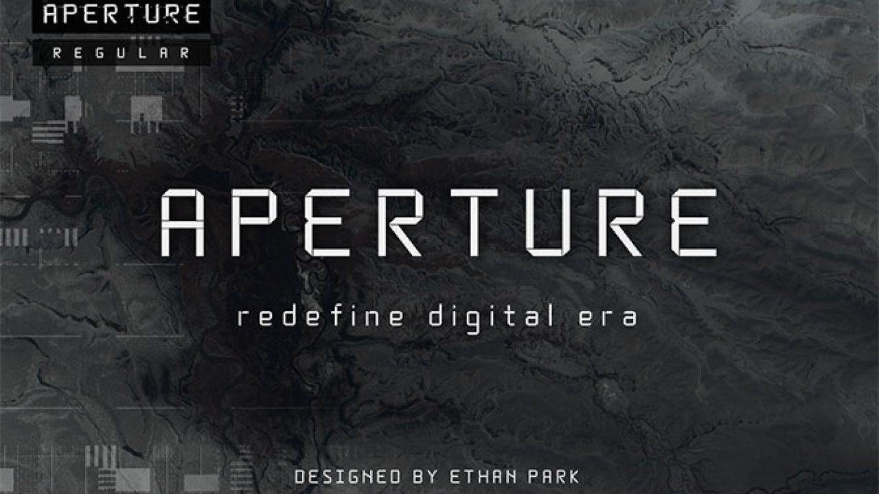Download Aperture Digital Typeface Creative Alys