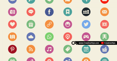 36-flat-social-media-web-icons