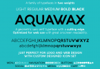 Aquawax-font