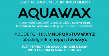 Aquawax-font