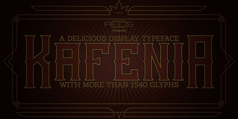 kafenia font