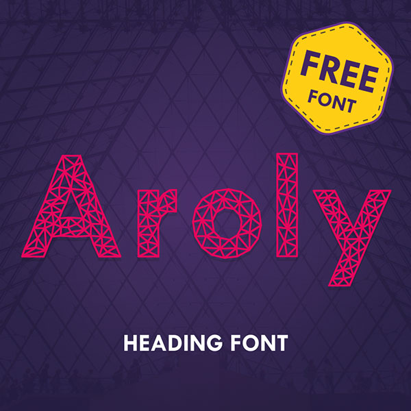 aroly heading font