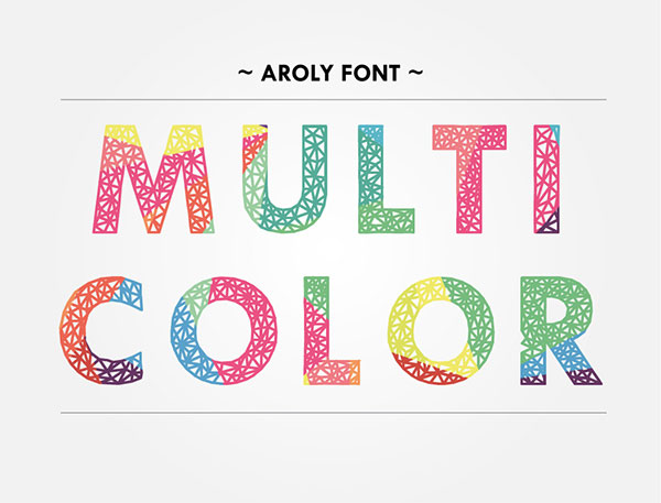 Aroly Multi Color Font