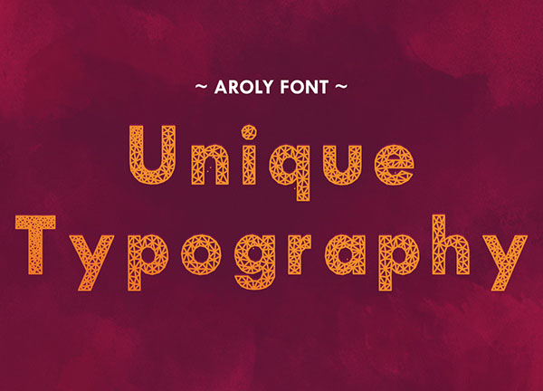 Aroly Unique Typography