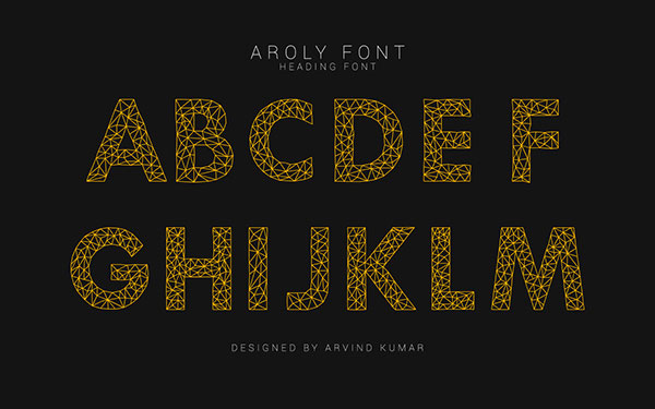 Aroly Font Capital Letters