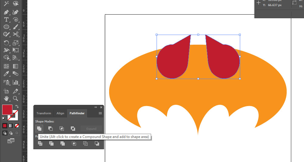 retro batman logo - step14