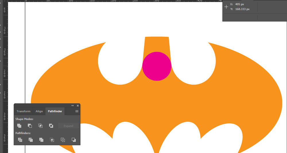 retro batman logo - step16