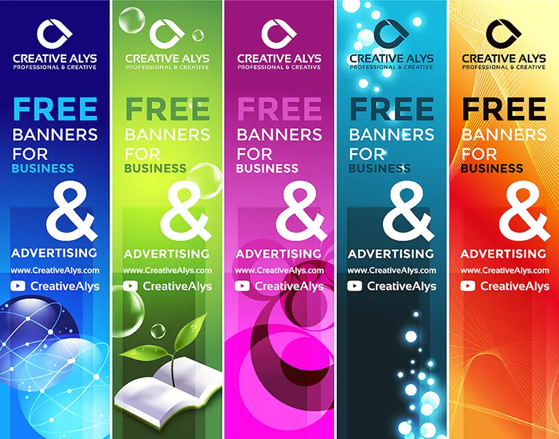 vertical banners for advertising