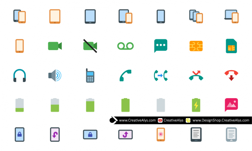 Flat-Mobile-Icons