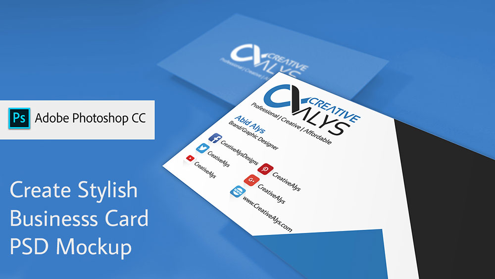 Download How To Create Smart Business Card Psd Mockup In Photoshop Tutorial Creative Alys