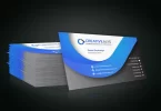 Stylish Stacked Business Card Mockup