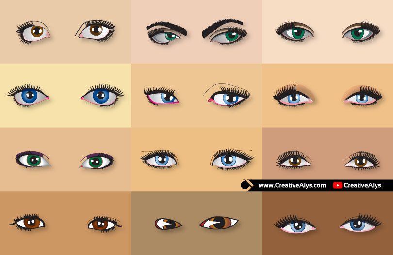 human-eyes-vector-collection