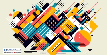 Colorful Geometric Chaos Free Vector Artwork